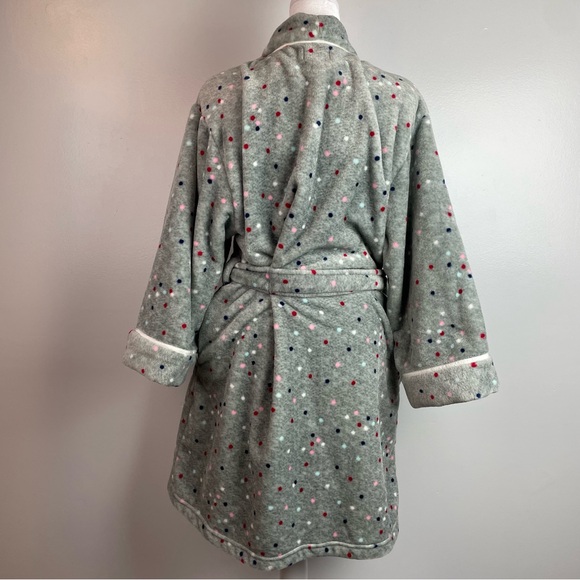 Kate Spade Fuzzy Polka Dot Short Robe - Picture 3 of 6